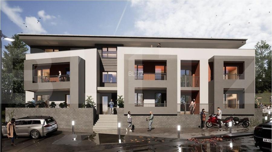 Comision 0! Exclusiv! Apartament cu cf, 3 camere-58 mp, balcon, parcare, Apahida - 3