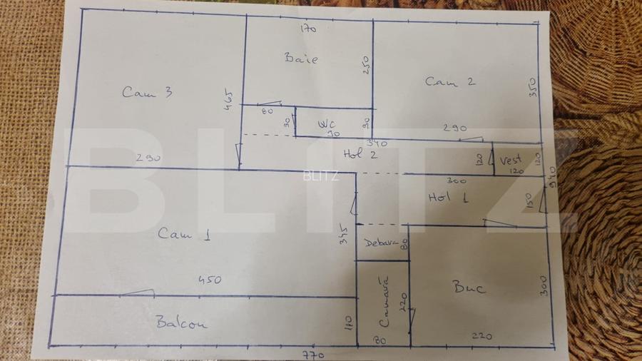 Apartament cu 3 camere | 65 mp | 2 Bai | Balcon Inchis | Manastur - 10