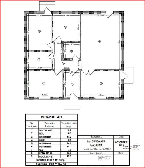 CLINCENI-ORDOREANU, CASA 126 MP, TEREN 443 MP! - 15