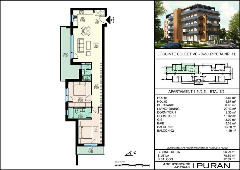 Apartament 3 camere stradal Bulevardul Pipera | Proiect premium | Comision 0 - 11