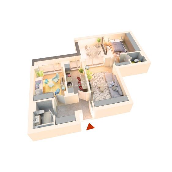 Apartament 3 camere Nou, 92 mp S. Utilă, Străulești-Mall Colosseum- Atria Resort - 1