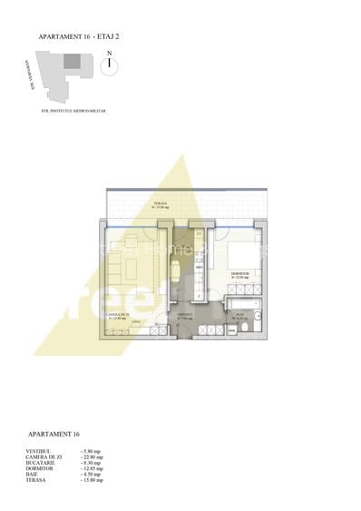 Apartament cu 2 Camere + Terasa - Plevnei - Gara de nord - Sector 1 - 2