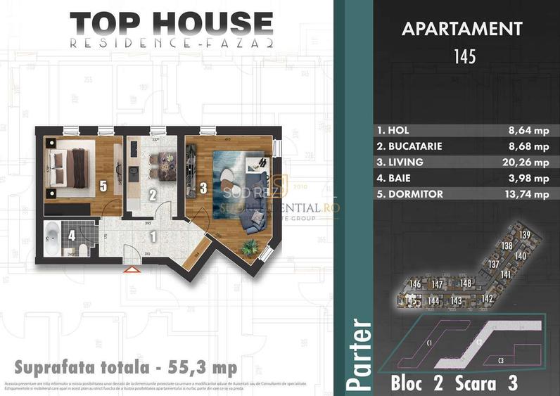 Apartament 2 camere, bloc nou, langa Parc Tudor Arghezi, Sector 4 - 9