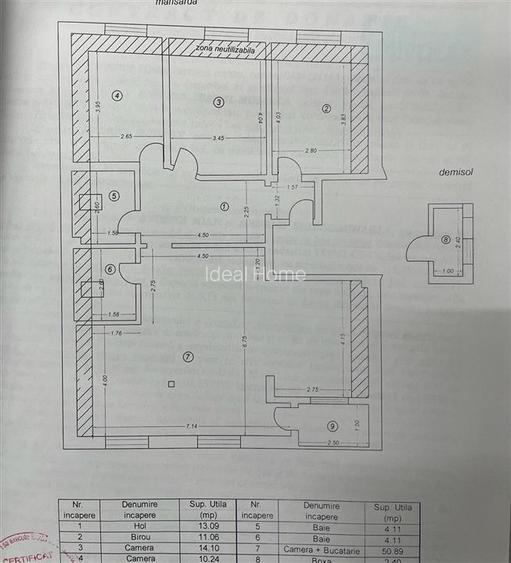 Bloc Nou! Bucium! Apartament 4 Camere 2bai - 10