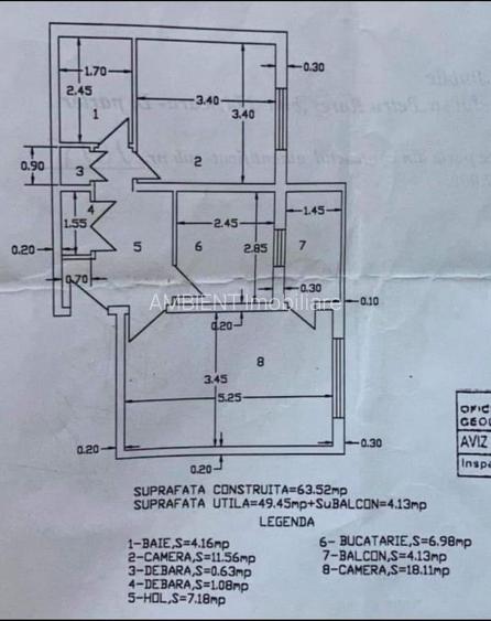 Apartament cu 2 camere, ETAJ 2, mobilat și utilat, VASLUI - zona CRUCEA GĂRII; - 11