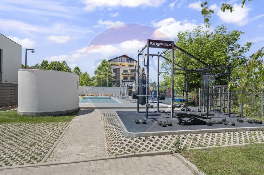 Vila luminoasa 4 camere, 202 mp utili, Corbeanca, ansamblu cu piscina - 21