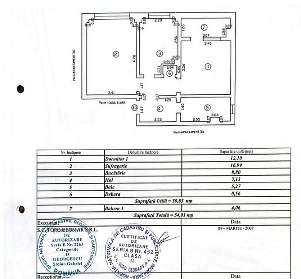 Apartament 2 camere de vânzare – Mangalia, Șoseaua Constanței, Bloc A2 - 11
