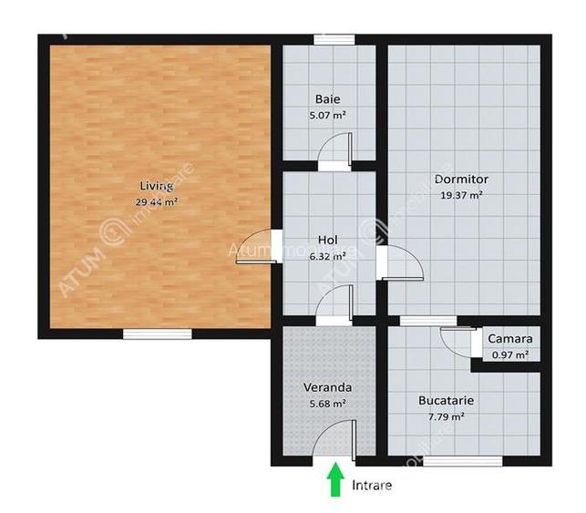 Casa individuala cu 2 camere teren 470 mp situata in Cisnadie Sibiu - 10