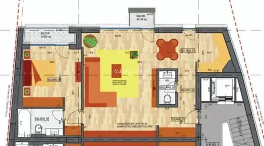 Apartament 2 camere, suc 83,20 mp, zona Dacia-Eminescu - 7