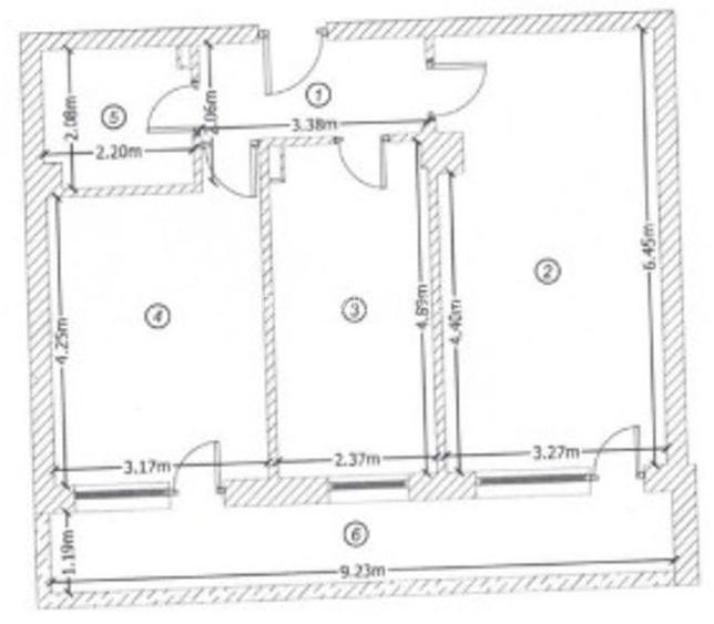 Apartament 2 camere,suprafata generoasa,loc parcare subteran - 3