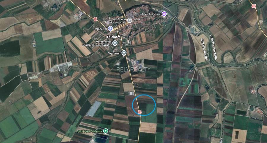 Vanzare teren intravilan industrial, DN 13, 14.450 mp, D: 84 m, PUZ, comision 0% - 3