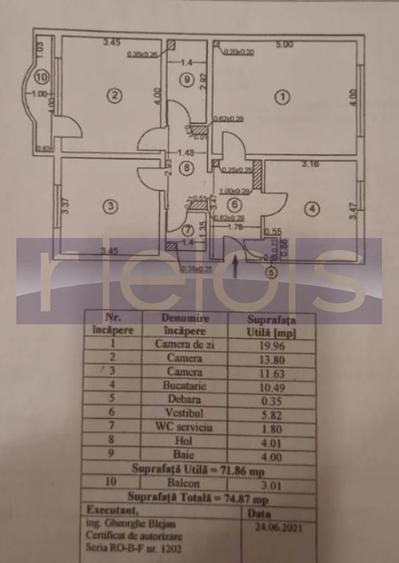 VANZARE- 3 -CAMERE -NERVA TRAIAN -TIMPURI NOI - 47