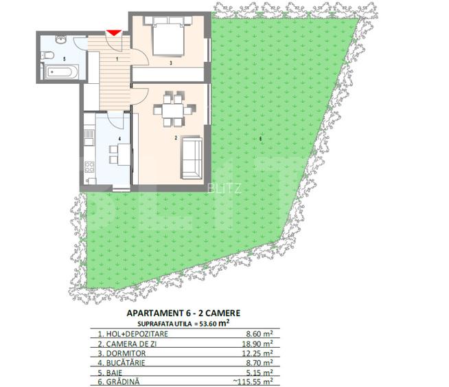 Oferta! Apartament 2 camere 54 mp cu gradina de 115.50mp , Manastur / Zorilor - 2