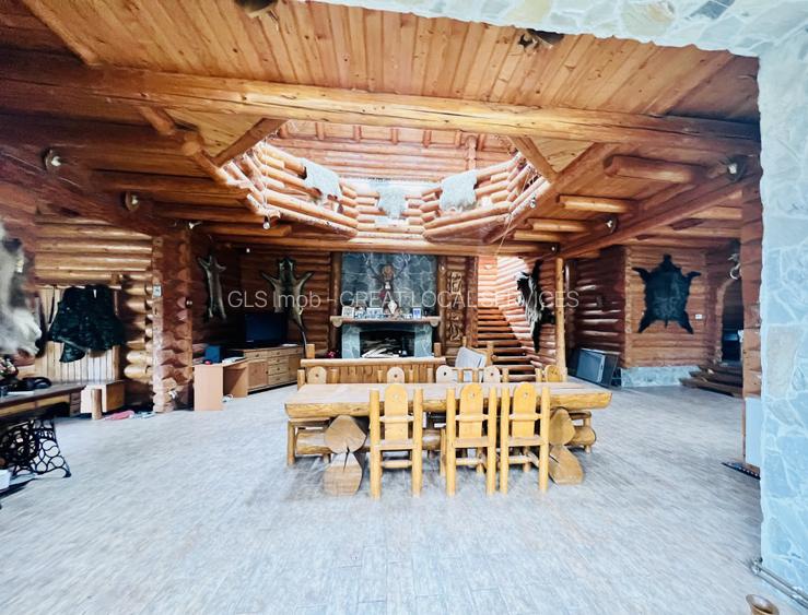 Cabana vânătorească din lemn cu vedere spectaculoasa, langa Castelul Cantacuzino - 7