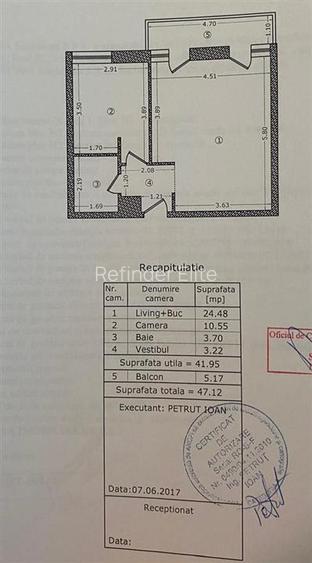 Vanzare apartament 2 camere nou | Hercesa Residence | Bd Basarabia | etaj 7/12 | - 15