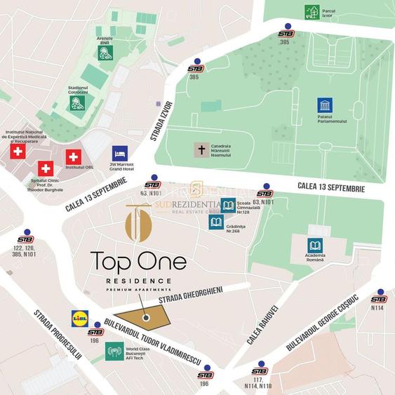 Apartament 2 camere, modern compartimentat,finisaje noi, zona Marriott - 22