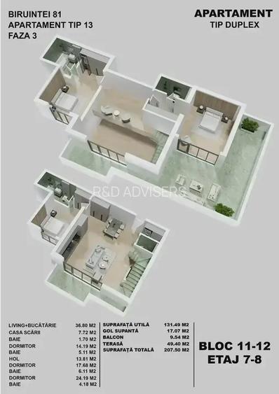 Duplex 4 camere Superb | Bloc Finalizat | 400 m Metrou | Finisaje Lux - 20