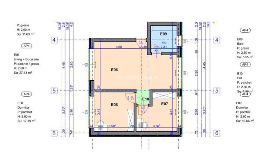 Apartament de 3 camere etajul 1 cu 2 locuri de parcare zona Turnisor - 7