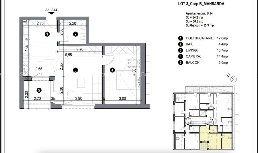 Apartment bloc nou cu lift si loc de parcare inclus - 2