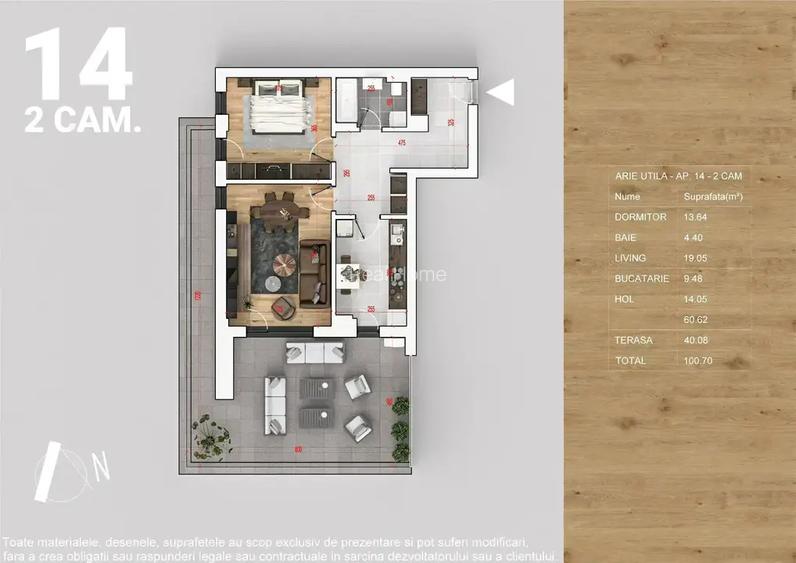 2 Camere | metrou 15 min | pompa caldura | 2 AC incluse - 2