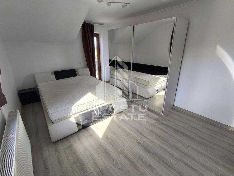 Duplex de vanzare, cu 4 camere si 3 bai, mobilat si utilat,Dumbravita