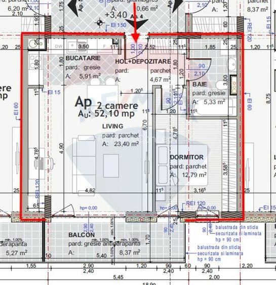 Apartament cu 2 camere de vânzare semicentrală - Mărăști - 6