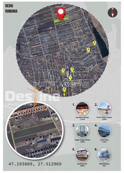 Rediu, teren intravilan 700 mp, platoul Beldiman - 2