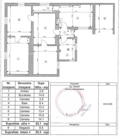Apartament 4 camere in casa, zona Patria, Central, cu acces auto in curte - 12