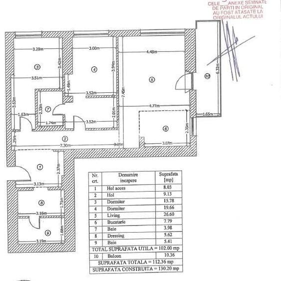 Apartament mobilat si spatios cu 3 camere | parcare si terasa - 1