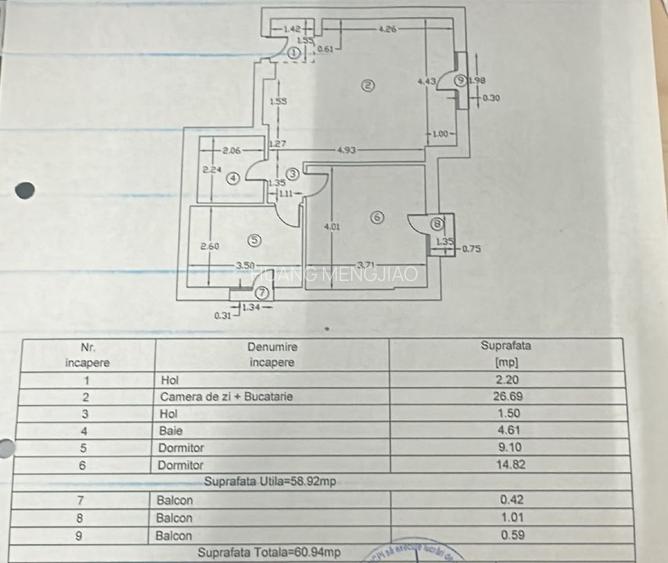 Direct proprietar, Apartament 3 camere mobilat, renovat recent Cosmopolis - 7
