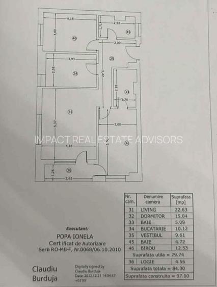 3 camere decomandat || PIPERA ROND OMV - 1
