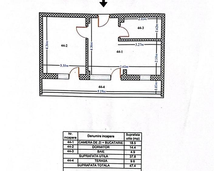 Apartament 2 camere | Titan Trapezului | 47,4 mp | bloc 2020 | - 9