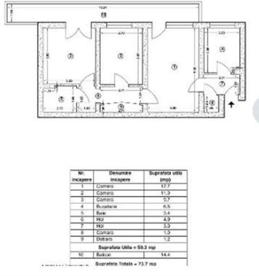 Apartament 3 Camere Titan,PARC Liviu Rebreanu Metrou, parter/4,DECOMANDAT - 13