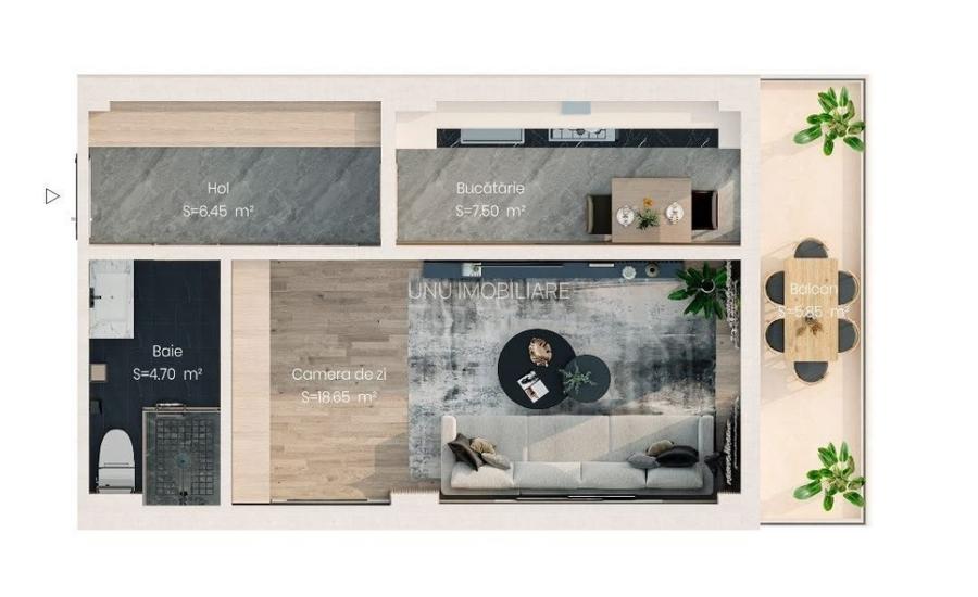 Bloc Nou - 1 camera - Valea Lupului- etaj 1- 68000 euro TVA inculs - 2