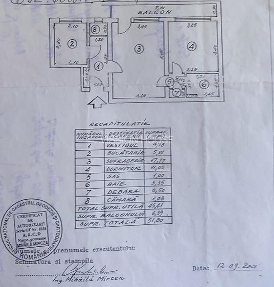 Vanzare 2 camere Calea Grivitei | Metrou 1 Mai | 0% Comision - 12