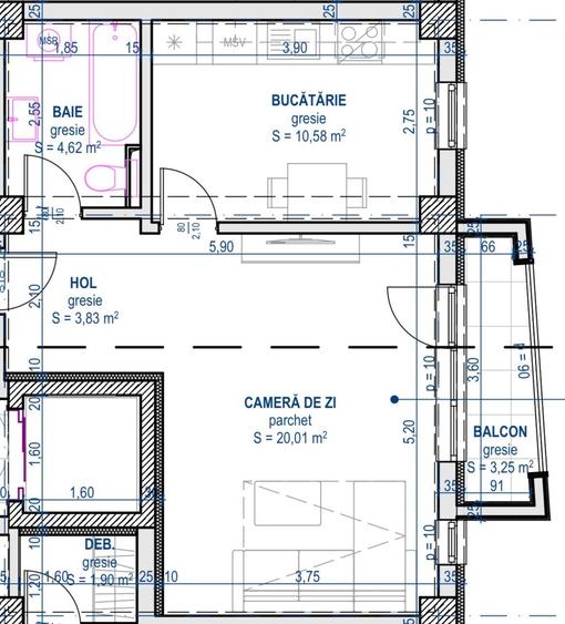 CENTRU CIVIC, APARTAMENT LA BLOC NOU, FINALIZAT - 9
