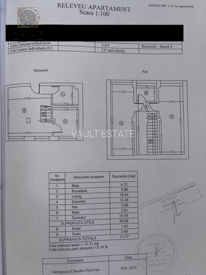Apartament 3 camere - 3 minute metrou Aparatorii Patriei - 1