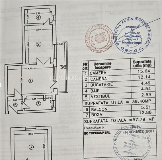 2 CAMERE WASHINGTON DOROBANTI  - CENTRALA - BOXA 13 MP - PARTER INALT - BLOC 196 - 1