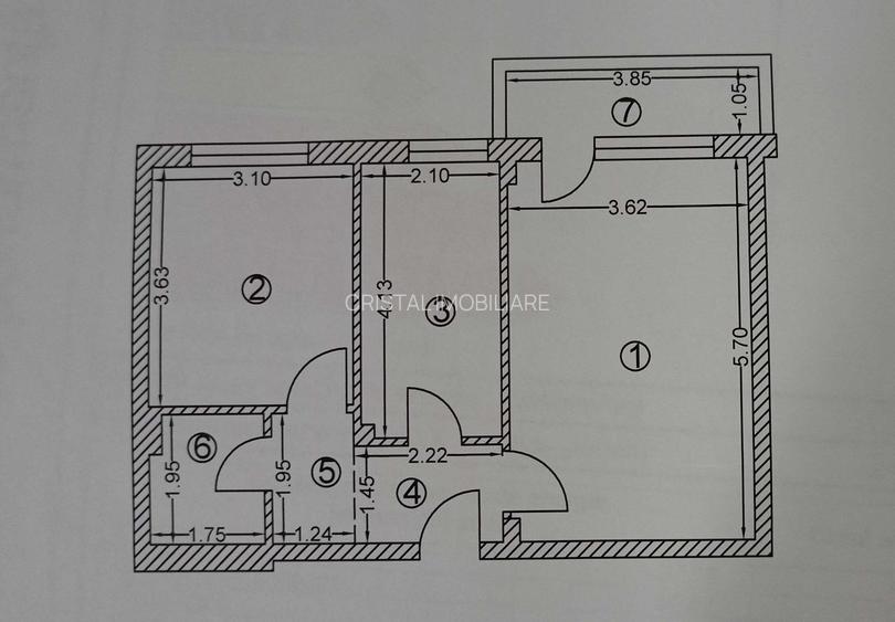 Vanzare apartament 2 camere cu parcare in Titan Sun Park 4. - 8