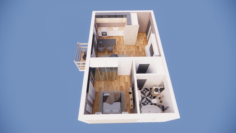 Apartament 2 camere, langa Shopping City, etaj 3, bloc cu lift, parcare. - 10