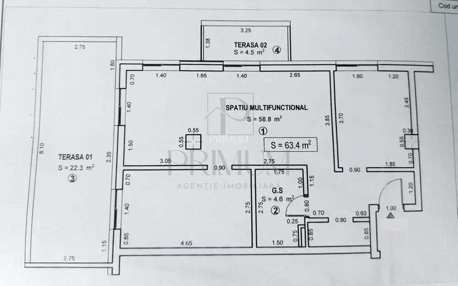 BARNUTIU - 3 CAM - 2 BAI - LOC PARCARE - BOXA - BLOC NOU - LIFT - PANORAMIC- - 10