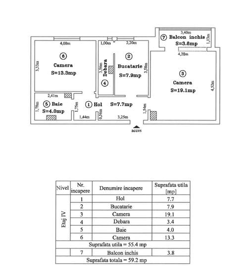 Reducere de pret - Shopping city - Steaua - S= 56 utili mobilat + utilat - 11