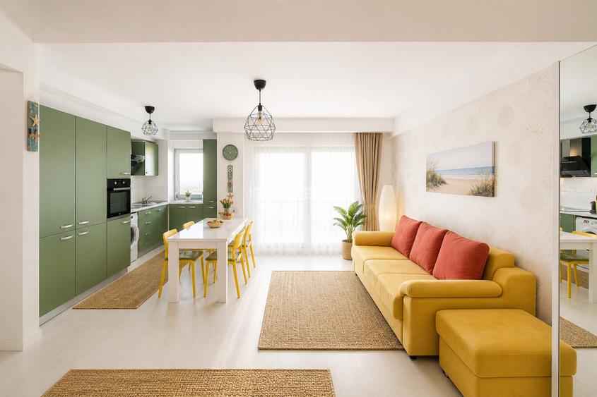 2 camere 2 bai prima linie la mare mamaia nord - 3