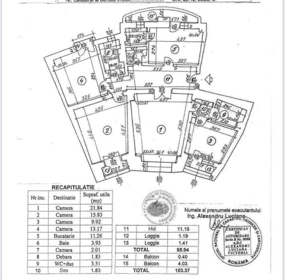 Bulevardul Unirii ,stradal ,  bloc monolit MOBILAT MODERN - 47