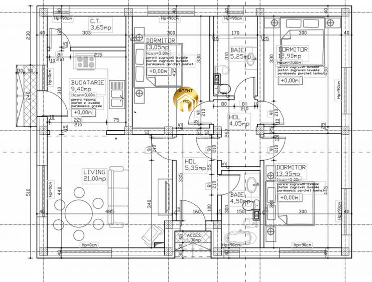 Vila Individuala Parter+Pod 4 camere - 300mp teren - Otopeni - 5