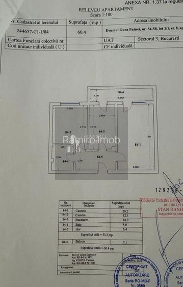 Apartament 2 camere 61 mp/Bloc nou decomandat Theodor Pallady Sector 3 - 8