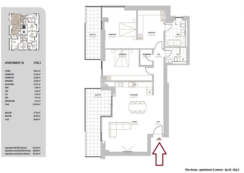 Iancu Nicolae | Apartament 3 camere 143 mp- Imobil Boutique | Predare Septembrie - 2