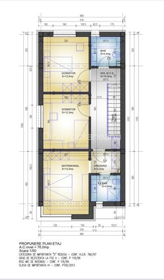 Casa/Vila de vanzare, P+1, 5 camere, curte - 12