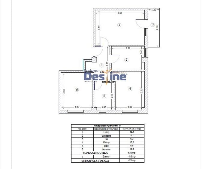 Apartament 3 camere decomandat, 68mp, centrala proprie – Sivco Confort Iasi - 10