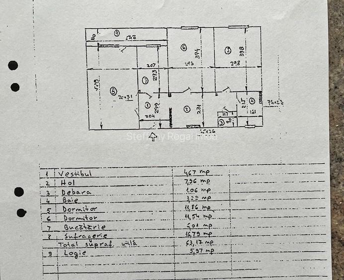 Apartament 3 camere de vanzare Pajura - 9